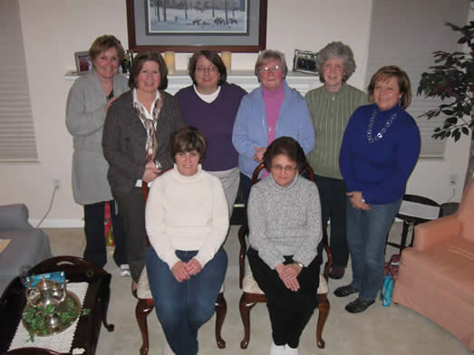 2013 Regina Alumnae Board. Front row: Joan Ward Andersen '76, Marisa Warrix '73; Back row: Peggy Murphy Dudash '74, Mary Staiger Murphy '74, Brenda Tedeschi Bodnar '77, Sr. Kay O'Malley, Kate Brown Petrovic '68, Irene Stergar Robards '74